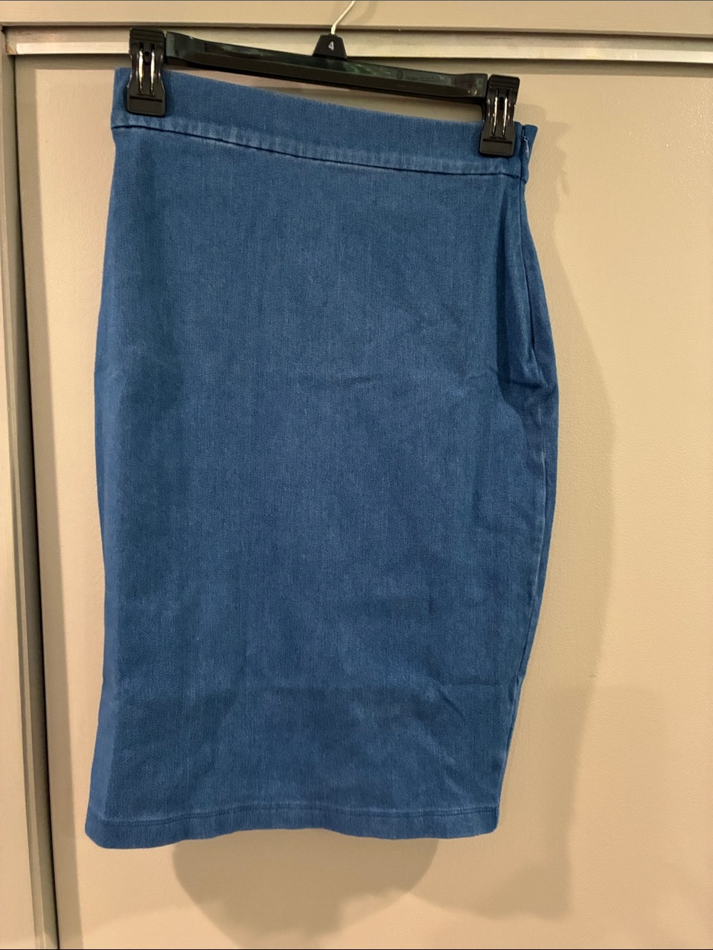 Susana Monaco Blue Stretch Pencil Skirt